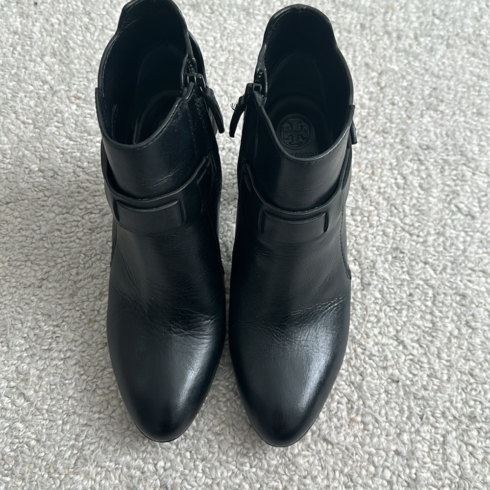 Tory Burch Leather Black Boots